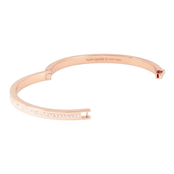 Kate Spade Ring IT Up Pave Hinged Bangle O0RU2241 Rose Gold  $79 1591 - Picture 4 of 4